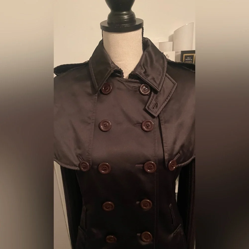 Moschino Black  Women's jacket with cape - Picture 4 of 8